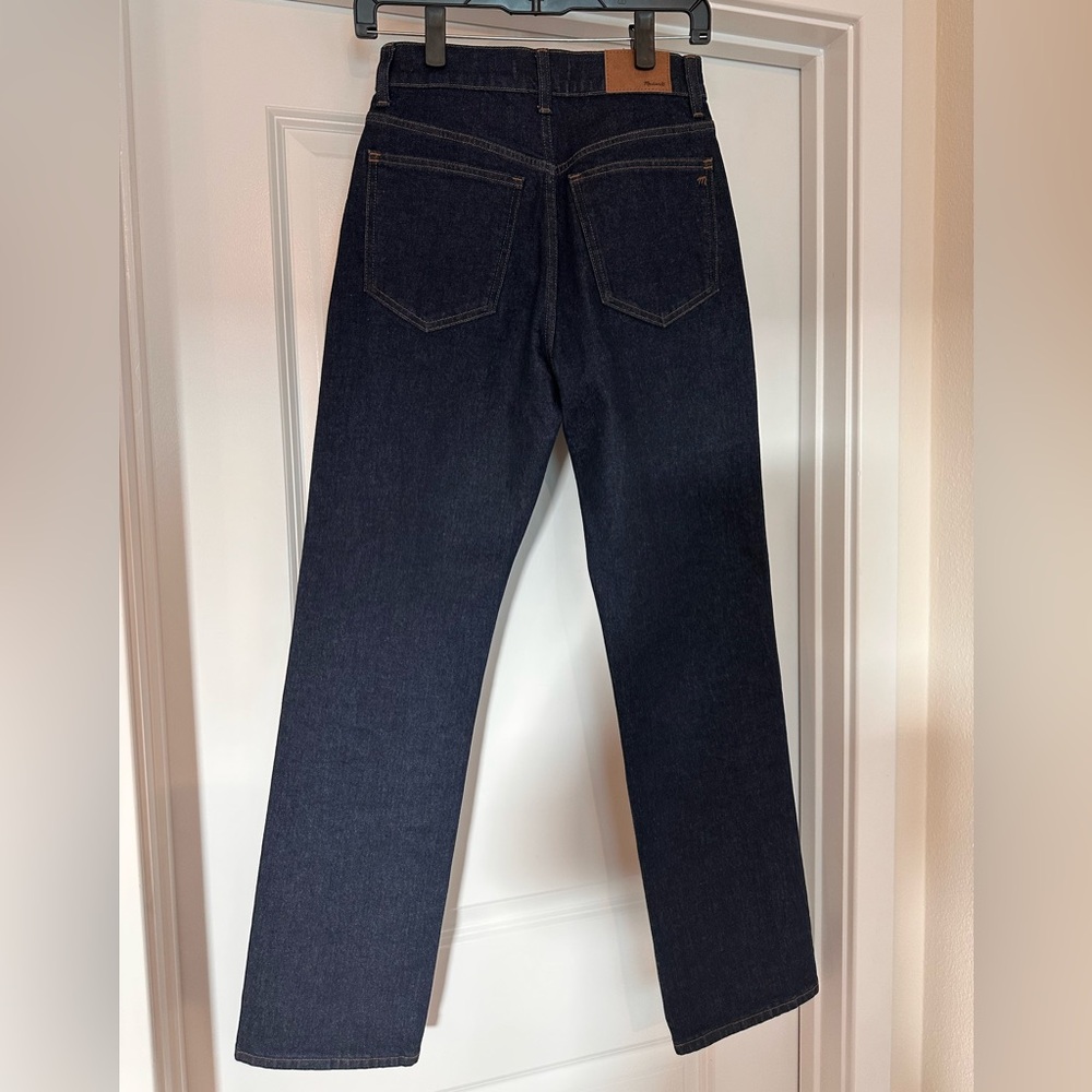 Madewell The 90’s Straight Leg Jeans in Classic Dark Indigo Wash (Size 25) - Picture 7 of 13